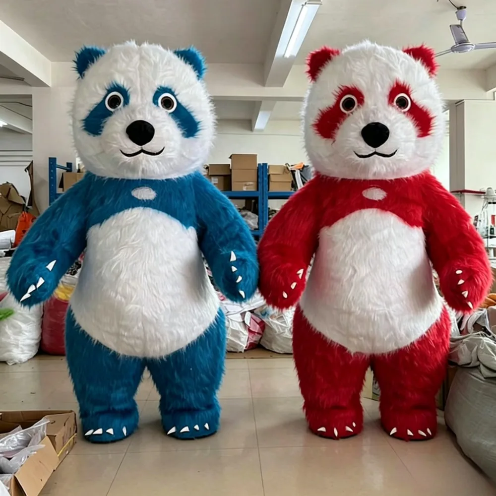 Event & Party Supply Photos - Colorful Giant Panda Inflatable Mascot Costume