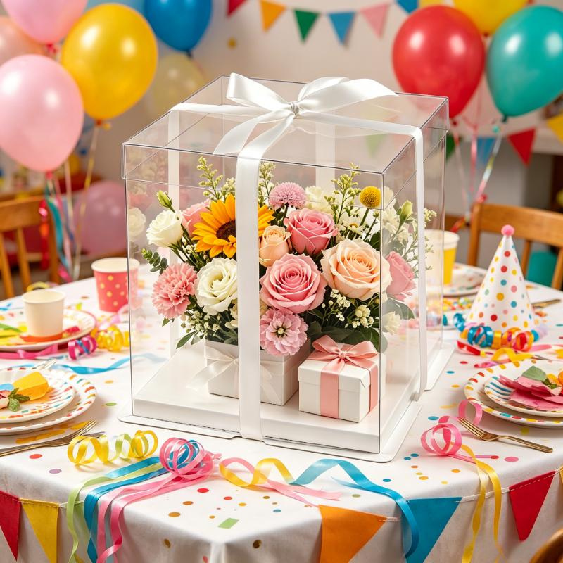 Transparent Cake Boxs Large Gi - Event Party Box review and price