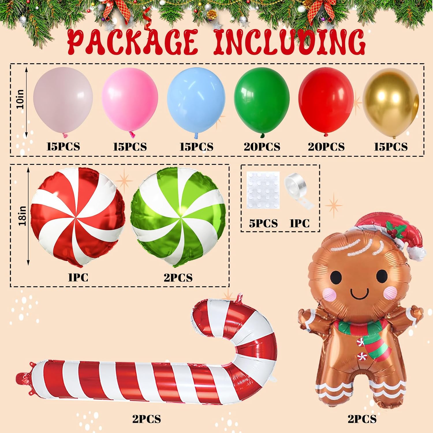 Christmas Balloons Garland Arc - Balloon Arch Kit review and price