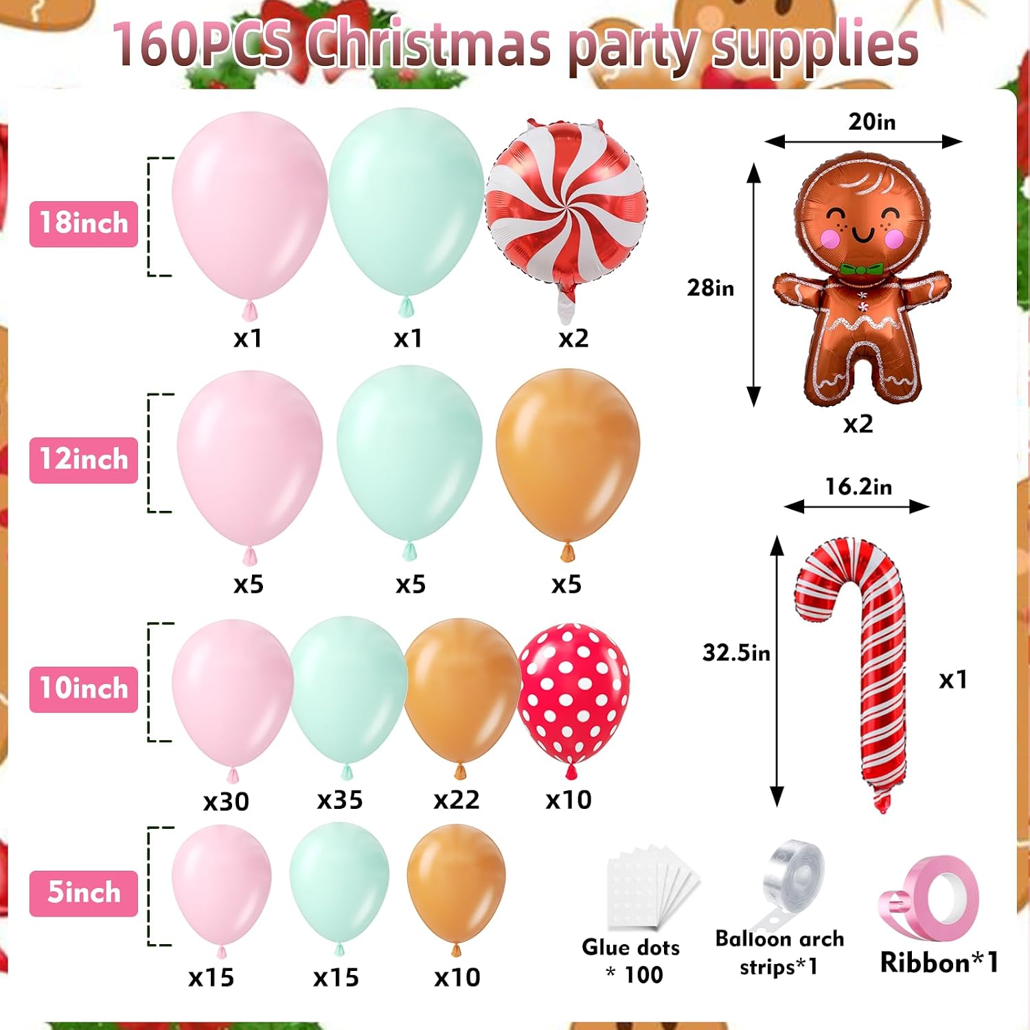 160Pcs Christmas Balloon Arch  - Balloon Arch Kit review and price