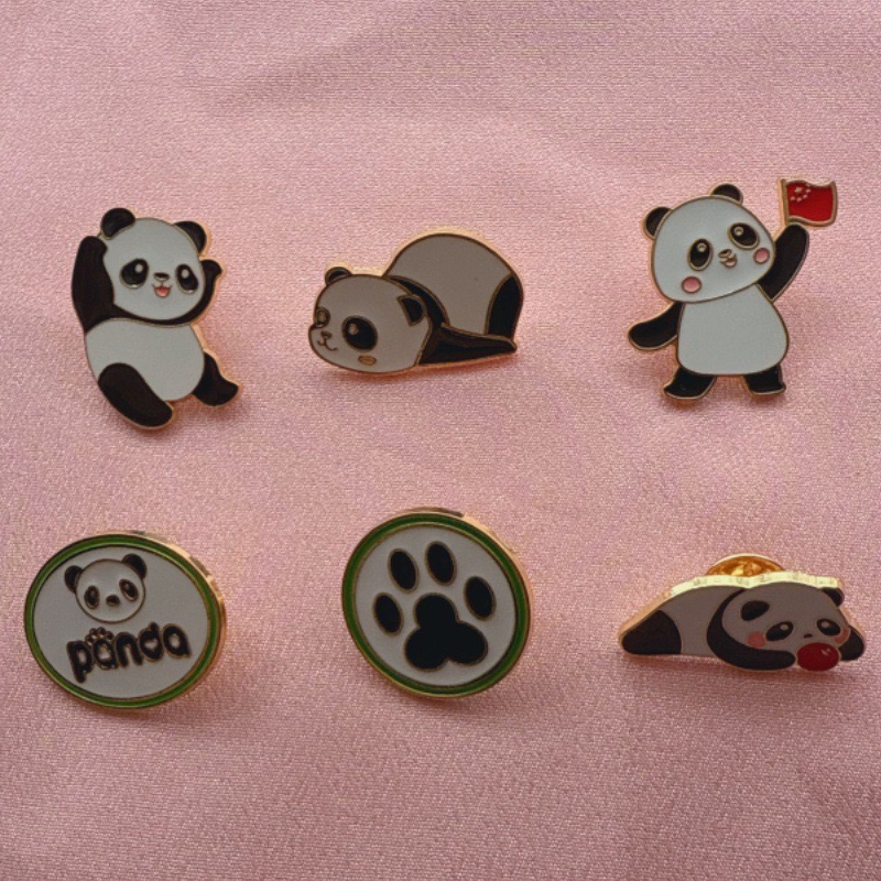 6pcs Cartoon China Panda Badge - Event Supplies review and price
