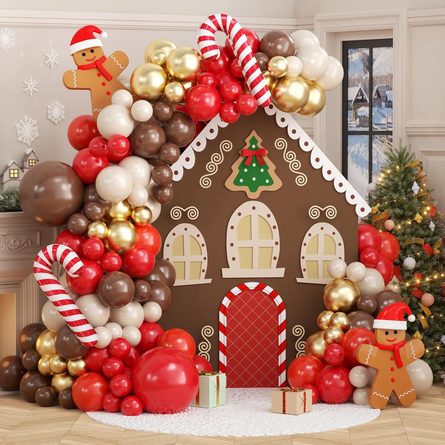 Christmas Reindeer Balloon Arc - Balloon Arch Kit review and price