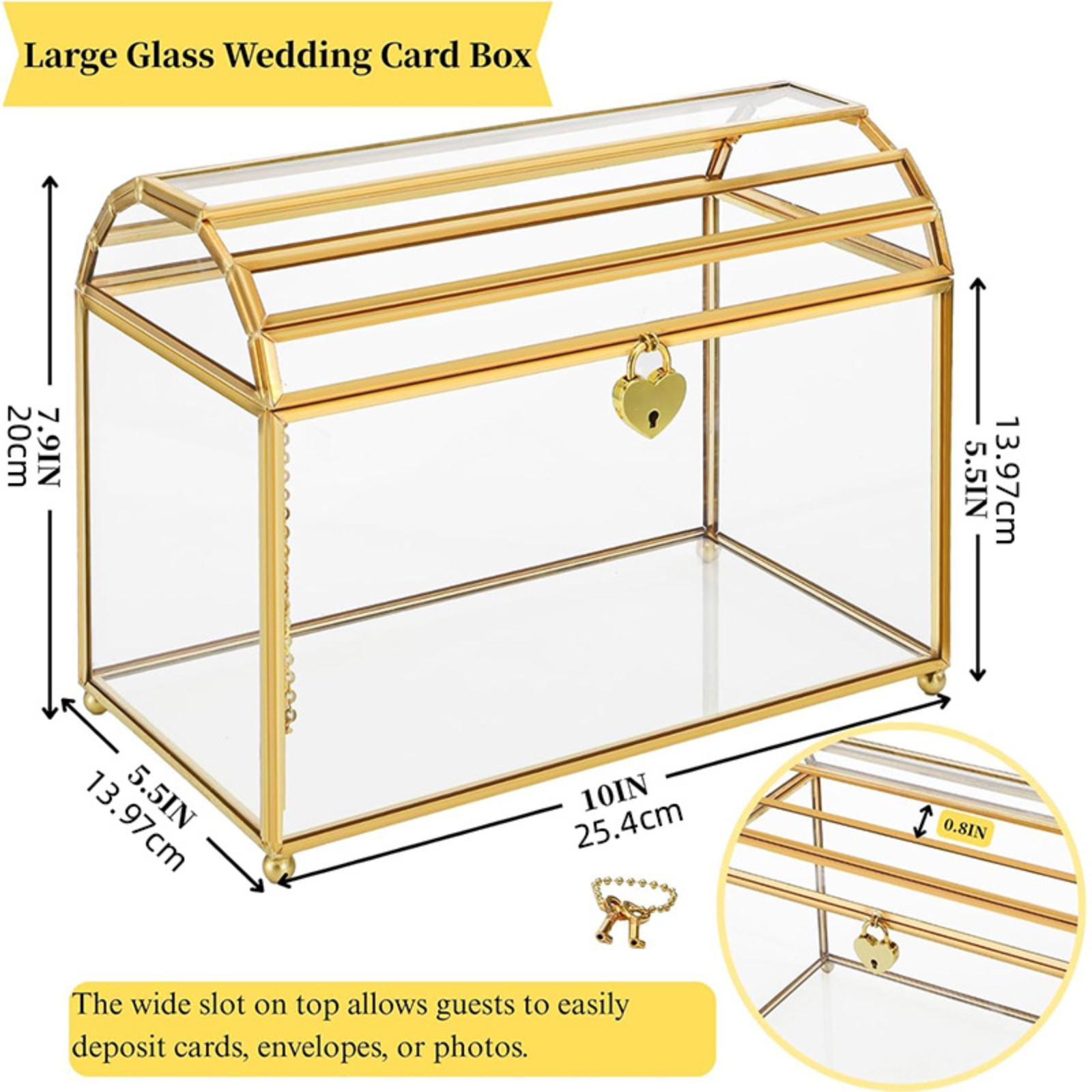 Glass Wedding Card Box Portabl - Event Party Box review and price