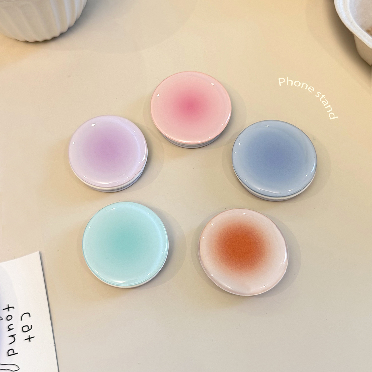 Ins Style Gradient Phone Grip  - Event Support review and price