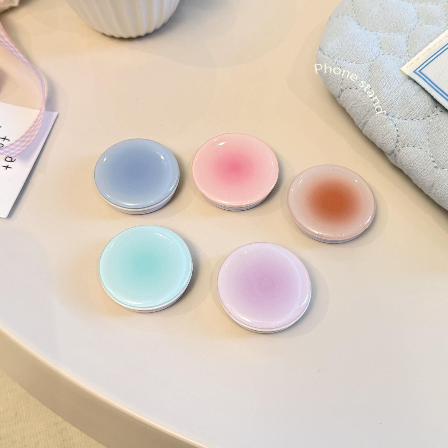 Ins Style Gradient Phone Grip  - Event Support review and price