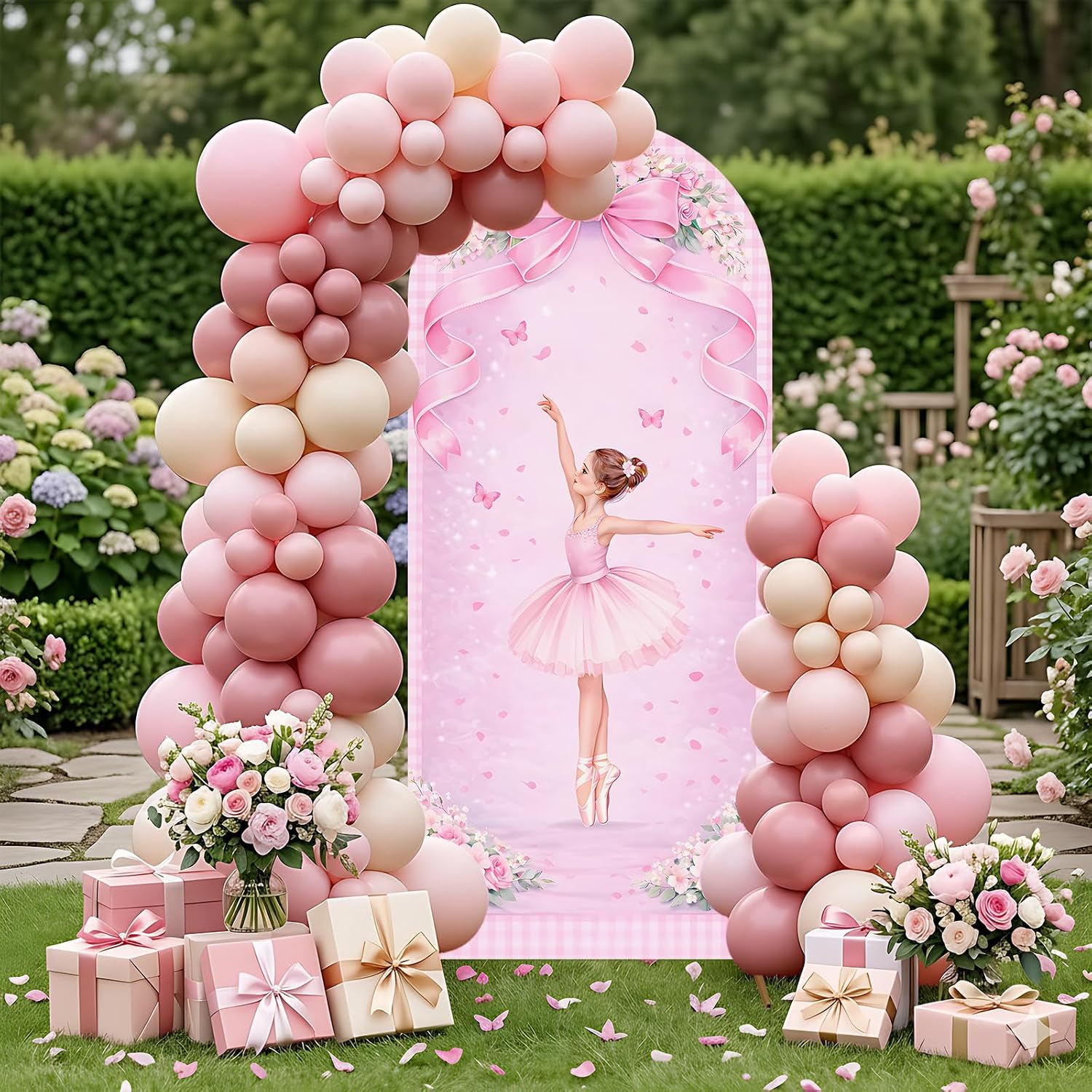 Custom 2-sided Ballerina Arch  - Dessert Table Backdrop review and price