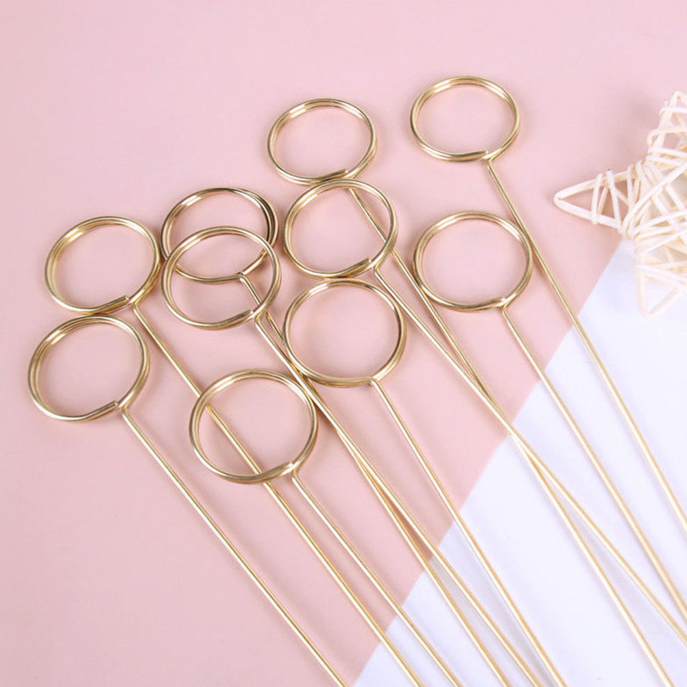 40Pcs Elegant Gold Metal Card  - Centerpiece Stick review and price
