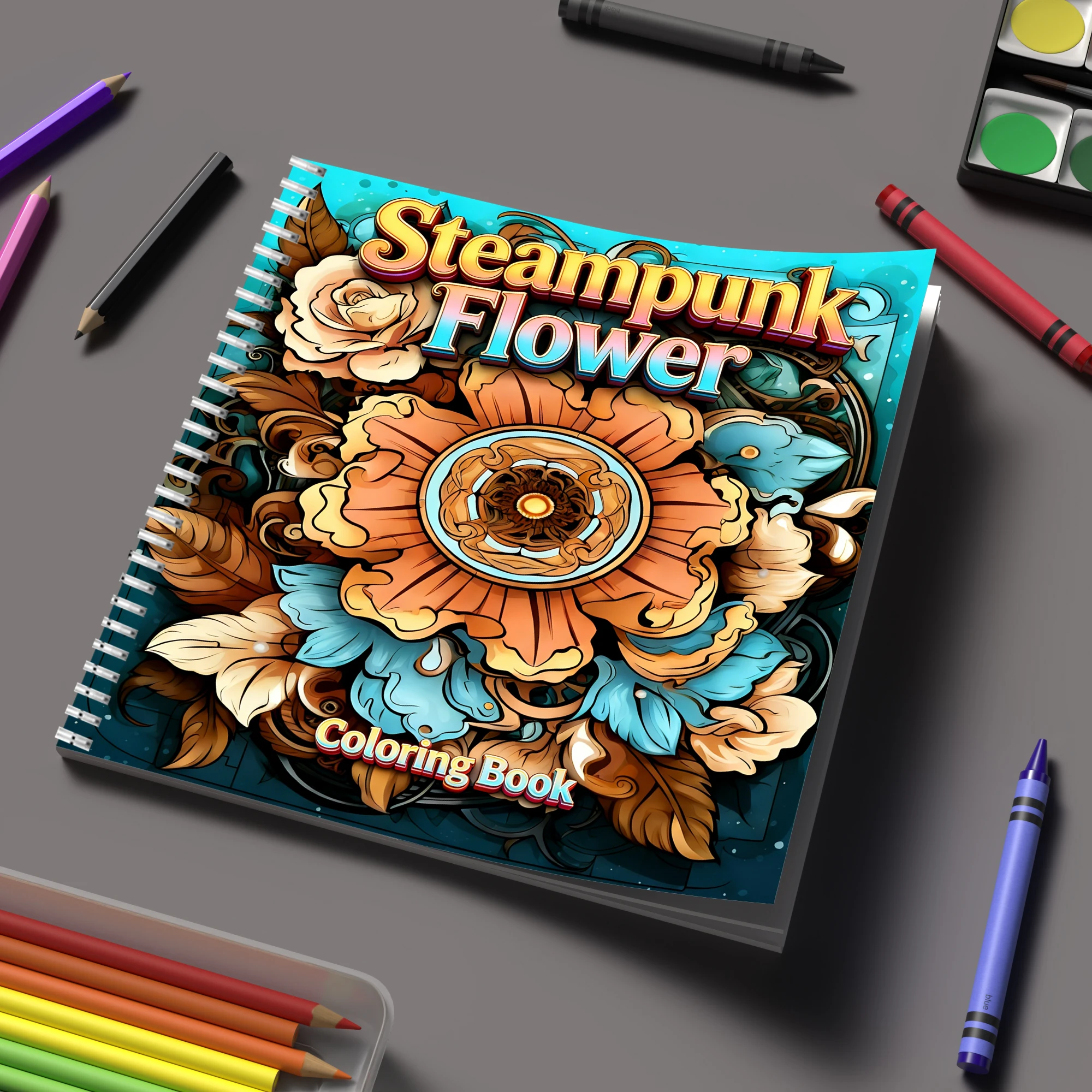 Coloring Book Steampunk Flower - Event Supplies review and price