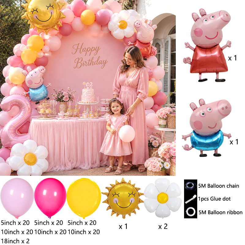 Peppa Pig Themed Balloon Arch  - Balloon Arch Kit review and price