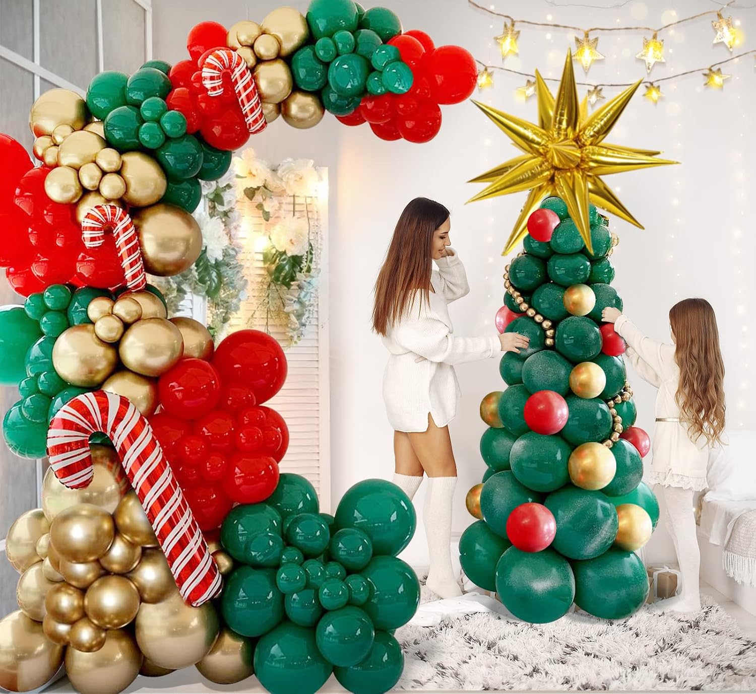 Christmas Balloons Garland Arc - Balloon Arch Kit review and price